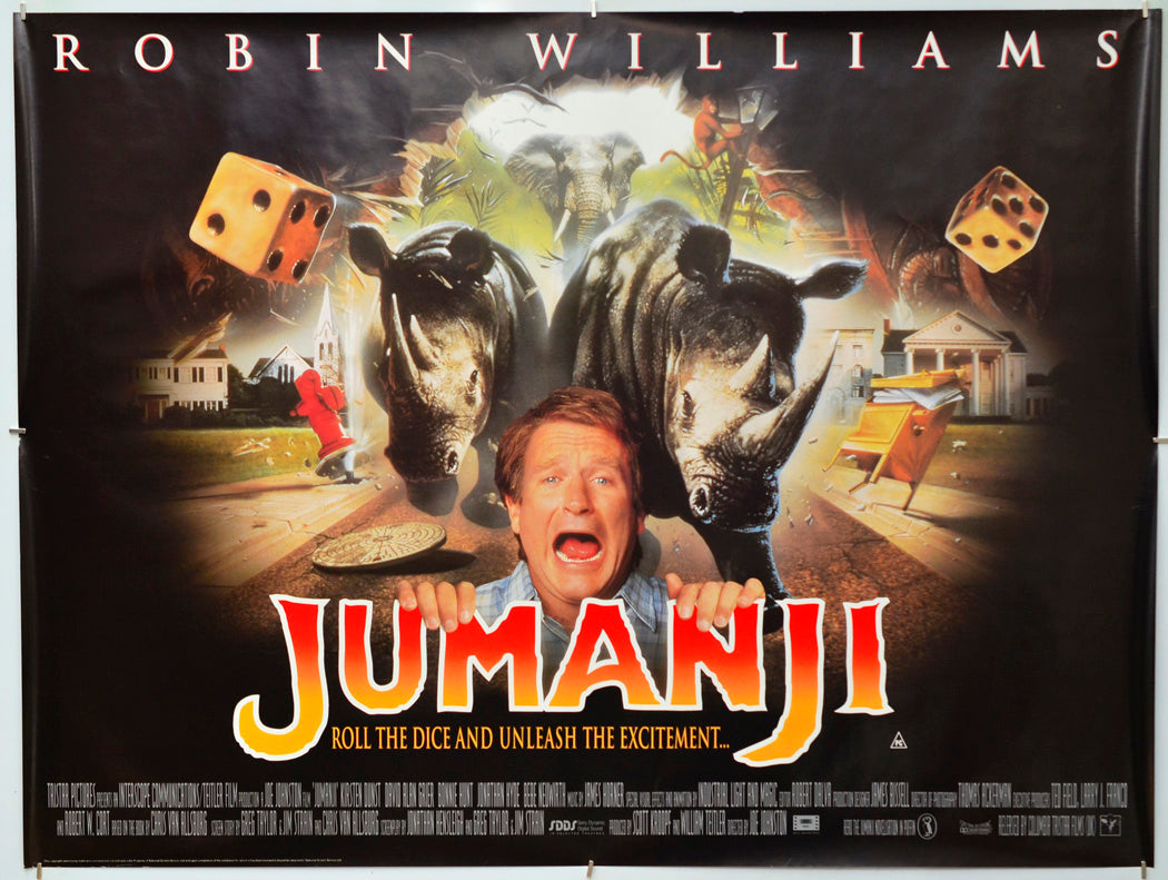 Jumanji - Original Quad Poster - Film Poster - Movie Poster