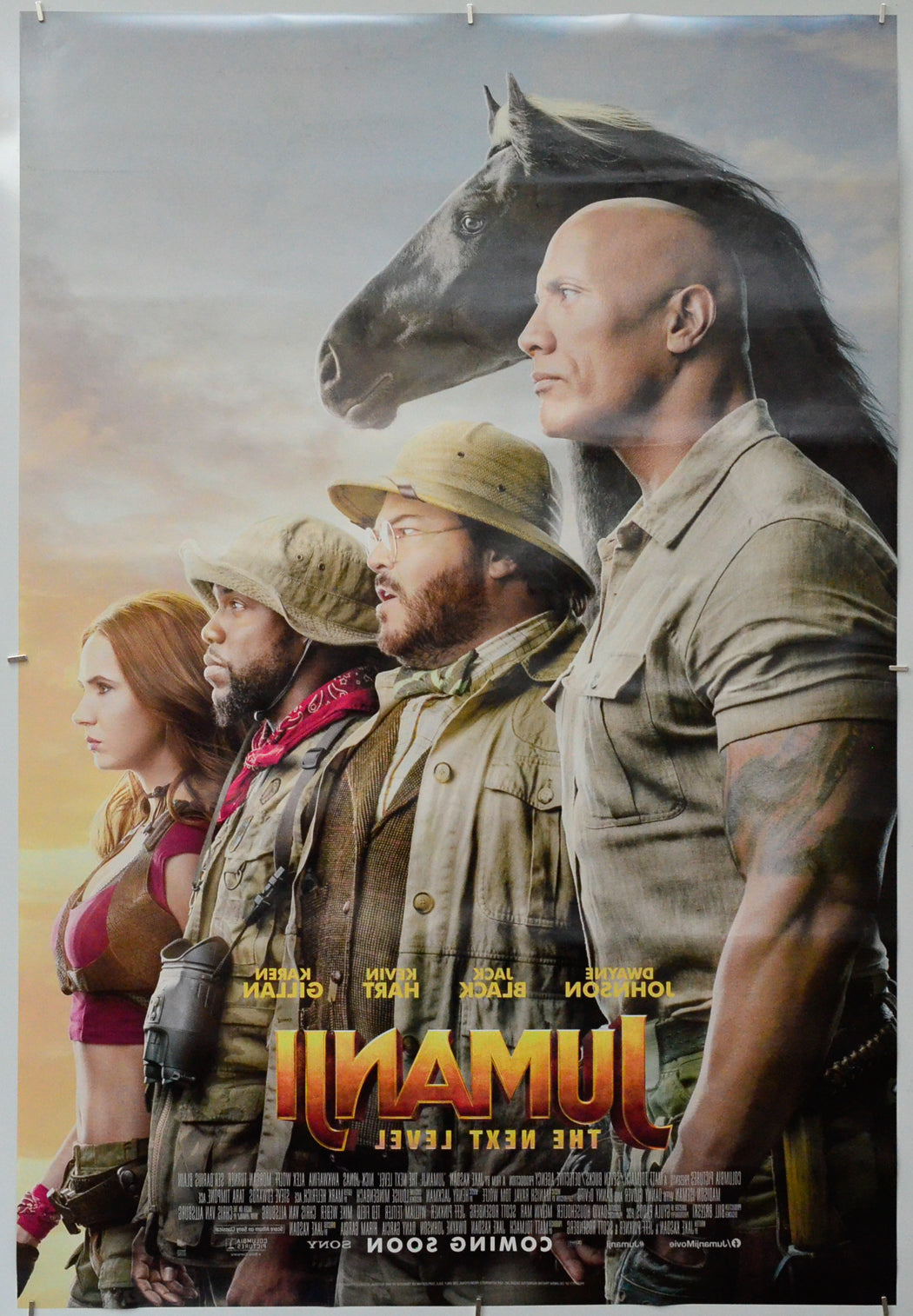 Jumanji: The Next Level (Back) Cinema One Sheet Movie Poster 