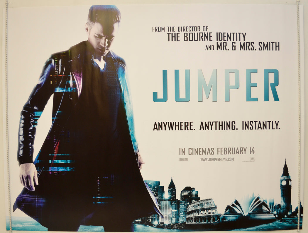 Jumper  (Teaser / Advance Version)  Original Quad Poster - Film Poster - Movie Poster 