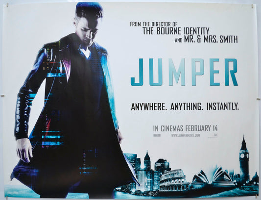 Jumper (Teaser / Advance Version) Original Quad Poster - Film Poster - Movie Poster