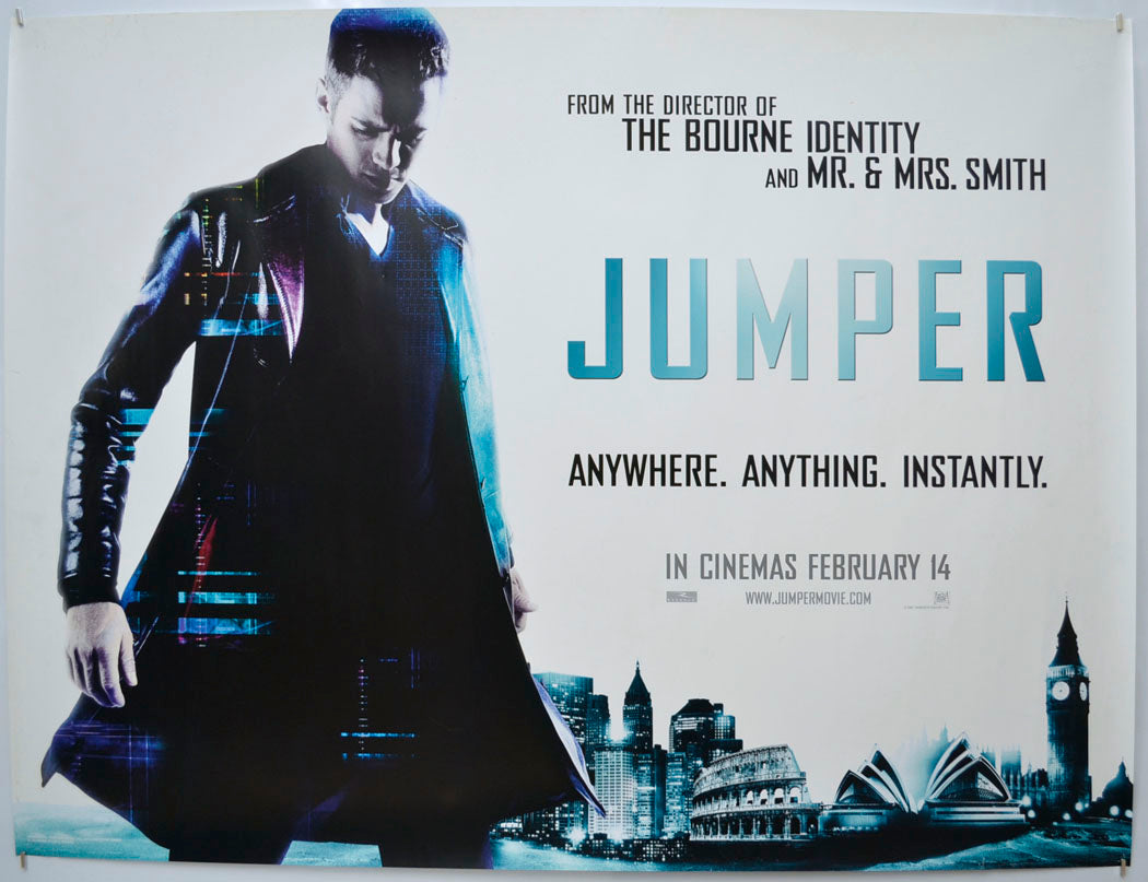 Jumper (Teaser / Advance Version) Original Quad Poster - Film Poster - Movie Poster