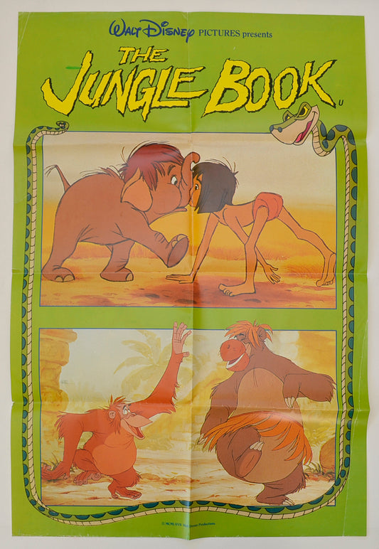 The Jungle Book  (1989 re-release poster - STYLE A)  Original Double Crown Poster - Film Poster - Movie Poster 