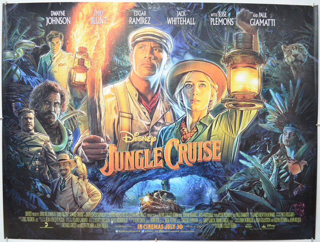 Jungle Cruise - Original Quad Poster - Film Poster - Movie Poster