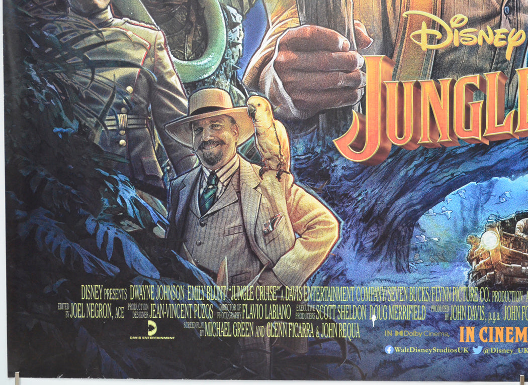 JUNGLE CRUISE (Bottom Left) Cinema Quad Movie Poster 