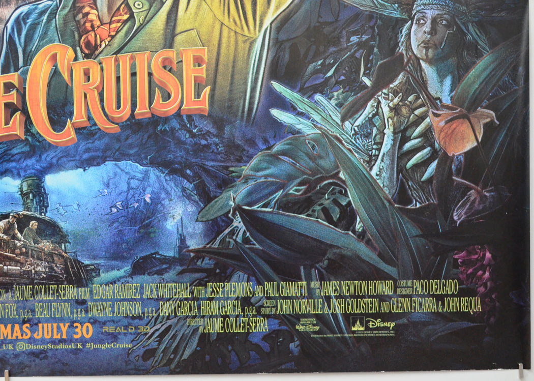 JUNGLE CRUISE (Bottom Right) Cinema Quad Movie Poster 