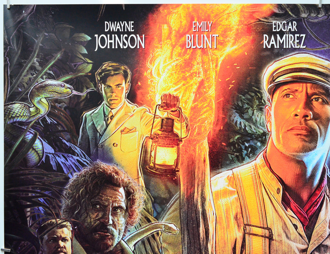 Jungle Cruise (Top Left) Cinema Quad Movie Poster 