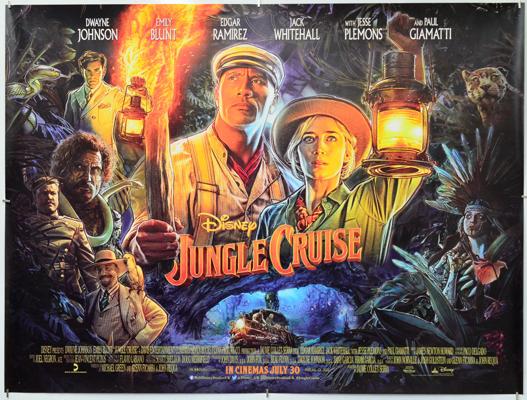 Jungle Cruise - Original Quad Poster - Film Poster - Movie Poster