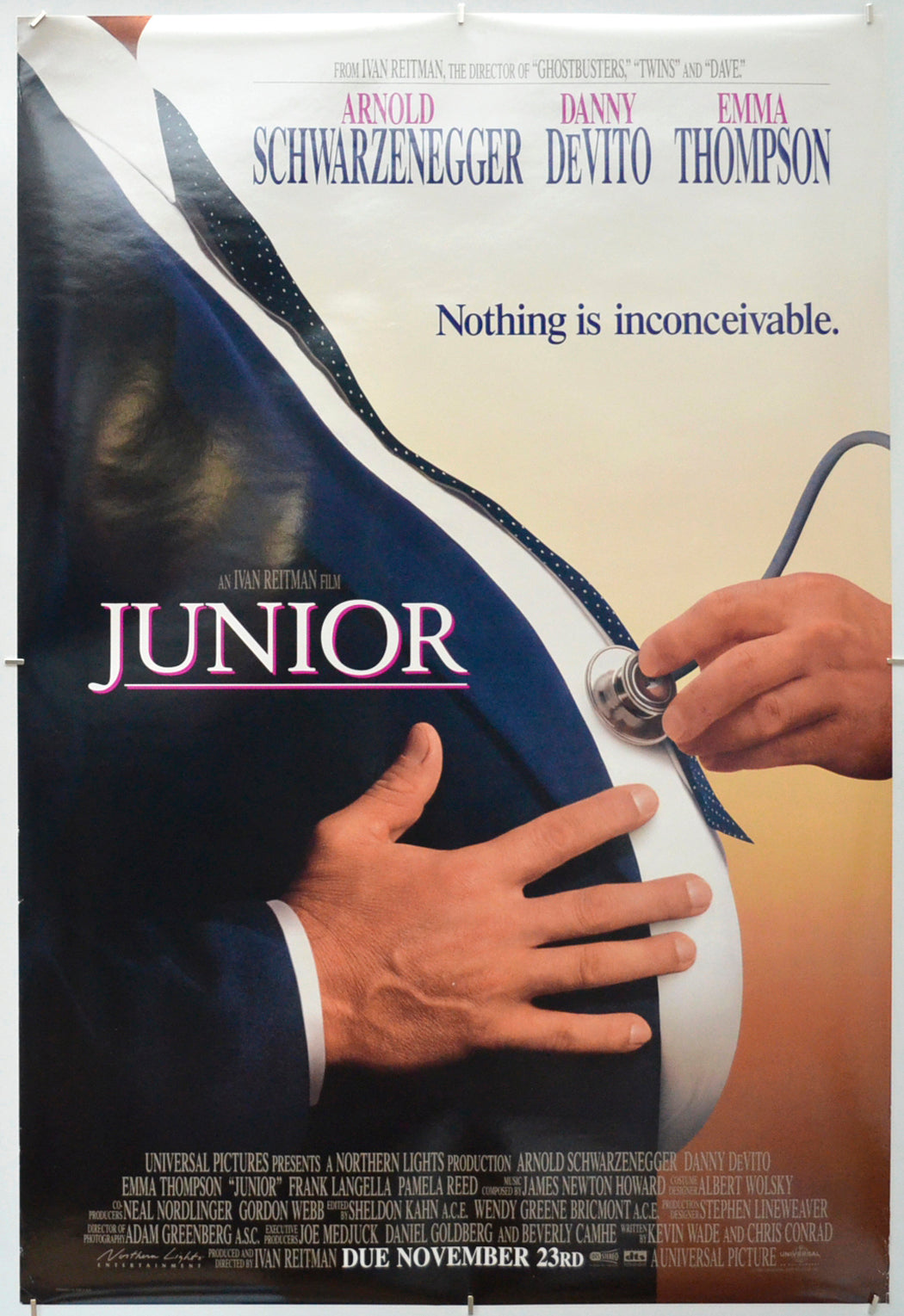 Junior Original One Sheet Poster - Film Poster - Movie Poster