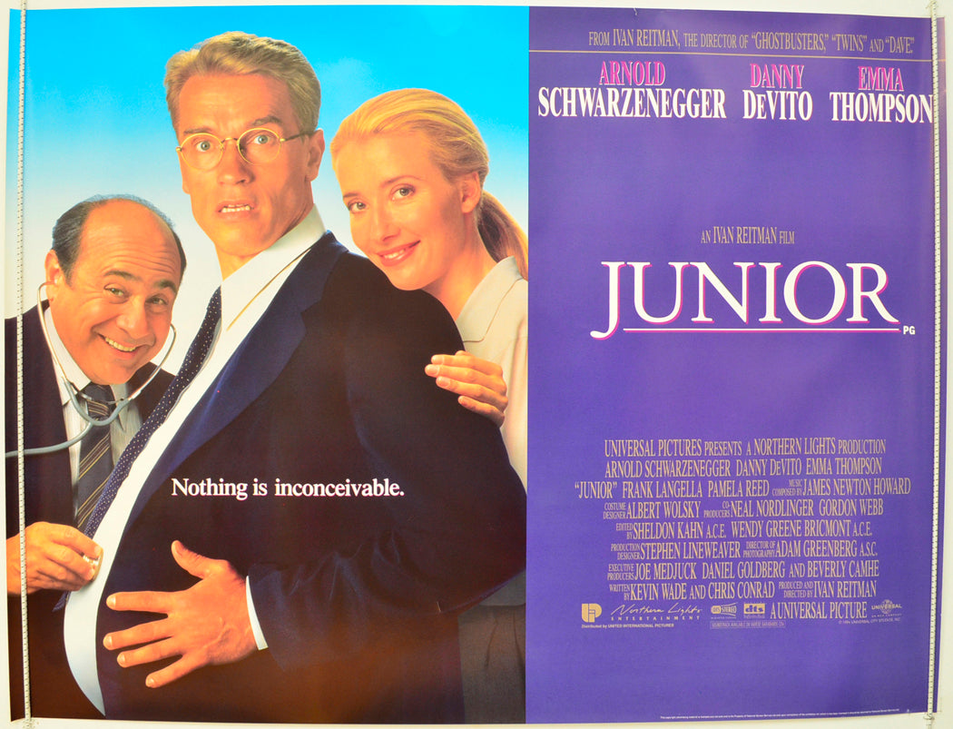 Junior  Original British Quad Poster - Film Poster - Movie Poster 