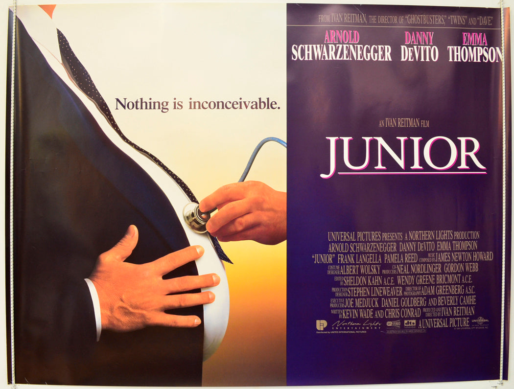 Junior  Original British Quad Poster - Film Poster - Movie Poster 