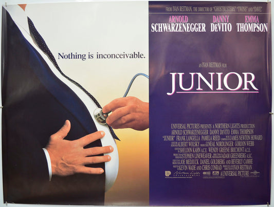 Junior (Teaser / Advance Version) Original Quad Poster - Film Poster - Movie Poster