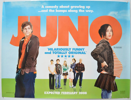 Juno  Original Quad Poster - Film Poster - Movie Poster