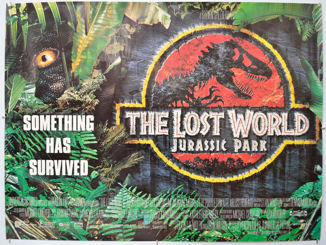 Jurassic Park II : The Lost World  Original Quad Poster - Film Poster - Movie Poster