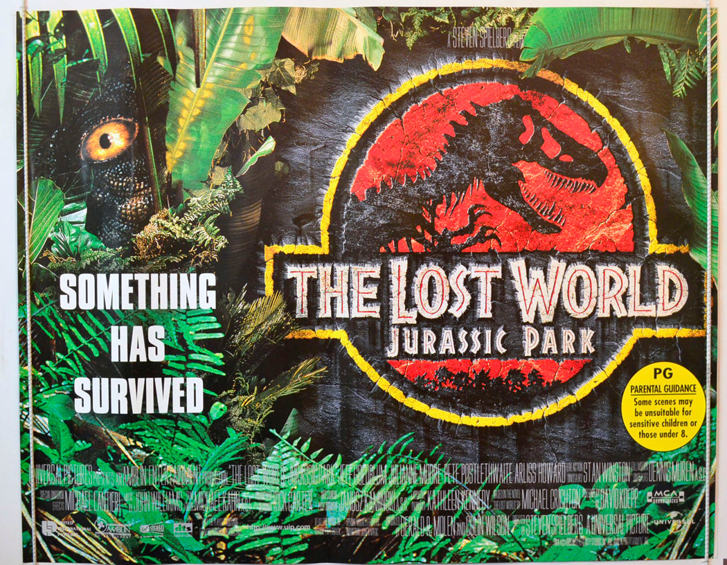 Jurassic Park II : The Lost World  Original British Quad Poster - Movie Poster