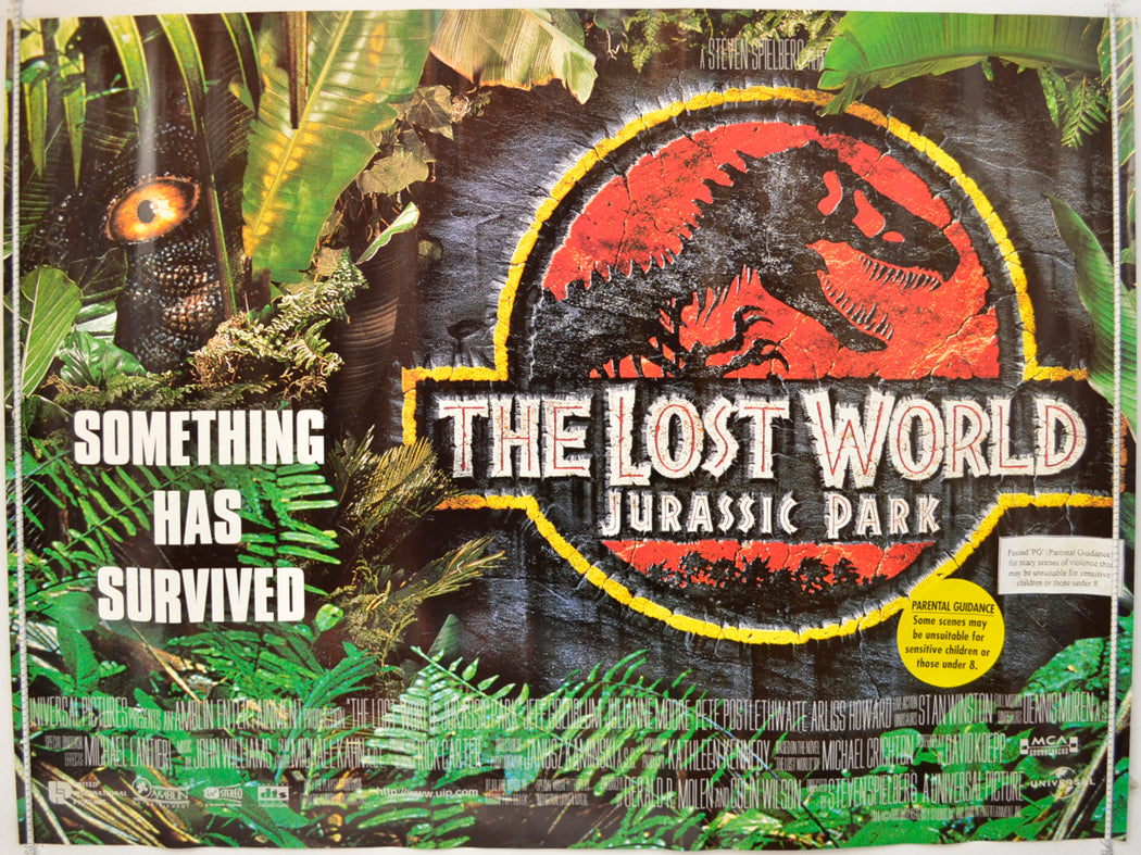 Jurassic Park II : The Lost World   Original Quad Poster - Film Poster - Movie Poster