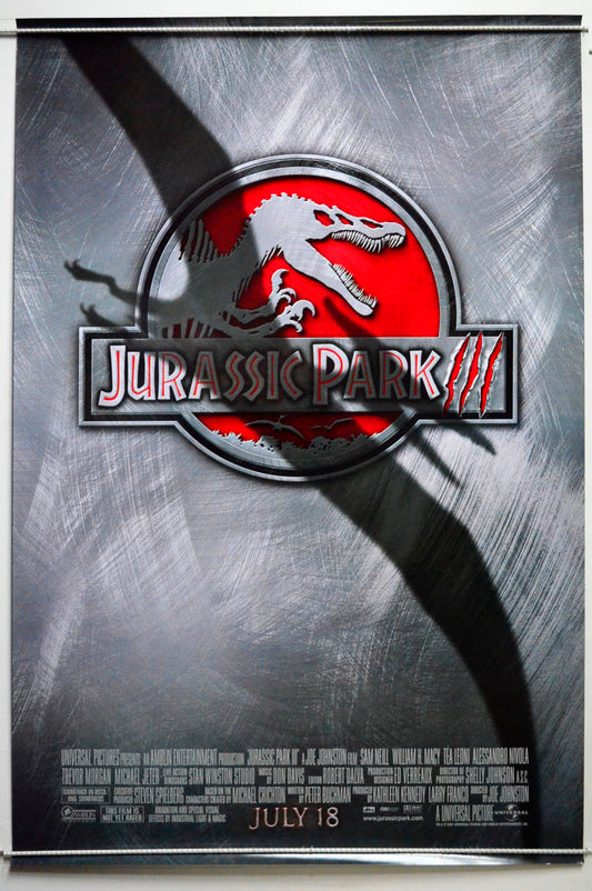 Jurassic Park III Original One Sheet Poster - Movie Poster