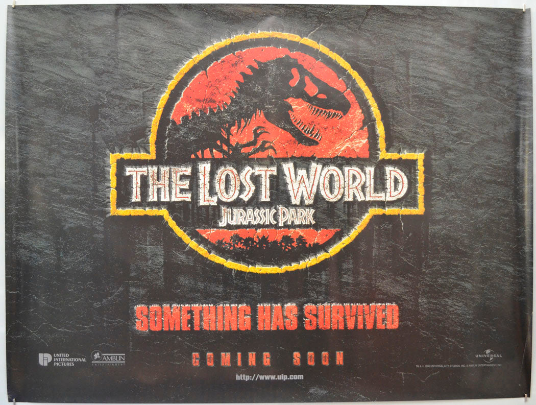 Jurassic Park II : The Lost World (Teaser / Advance Version) Original Quad Poster - Film Poster - Movie Poster