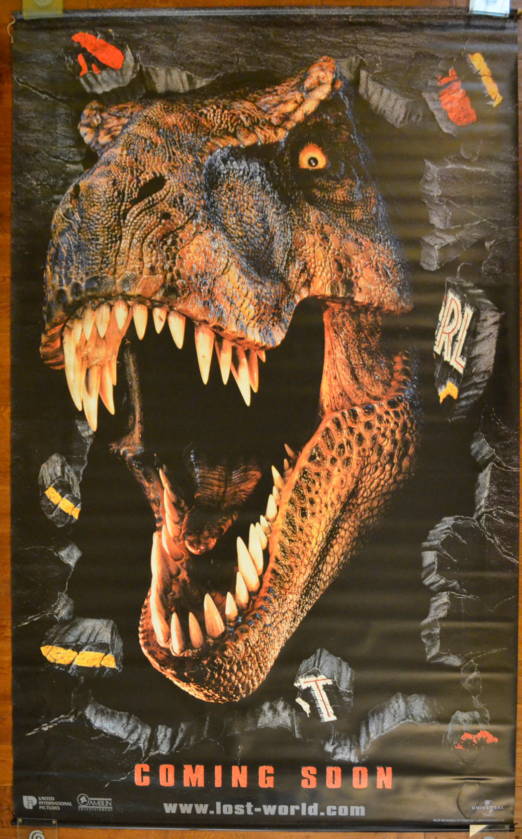 JURASSIC PARK LOST WORLD Cinema BANNER Back 