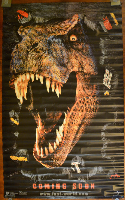 Jurassic Park II : The Lost World  Original Cinema Banner - Film Banner - Movie Banner - Vinyl Banner 