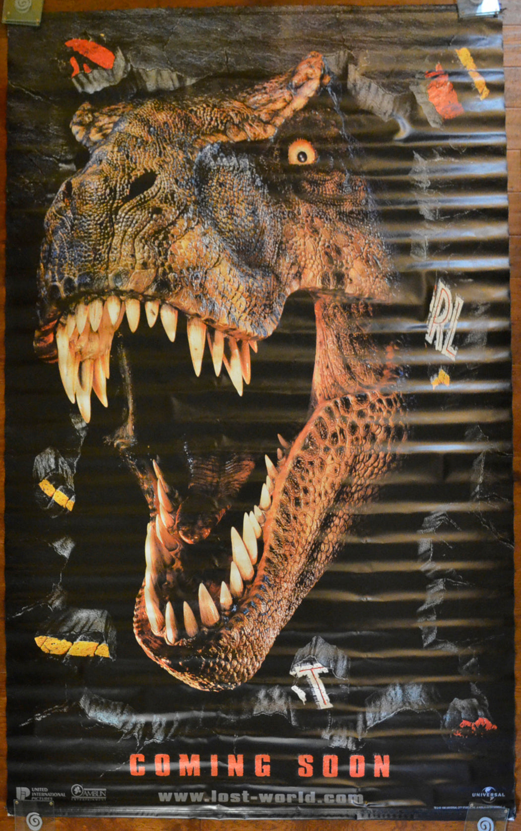 JURASSIC PARK LOST WORLD Cinema BANNER Back 