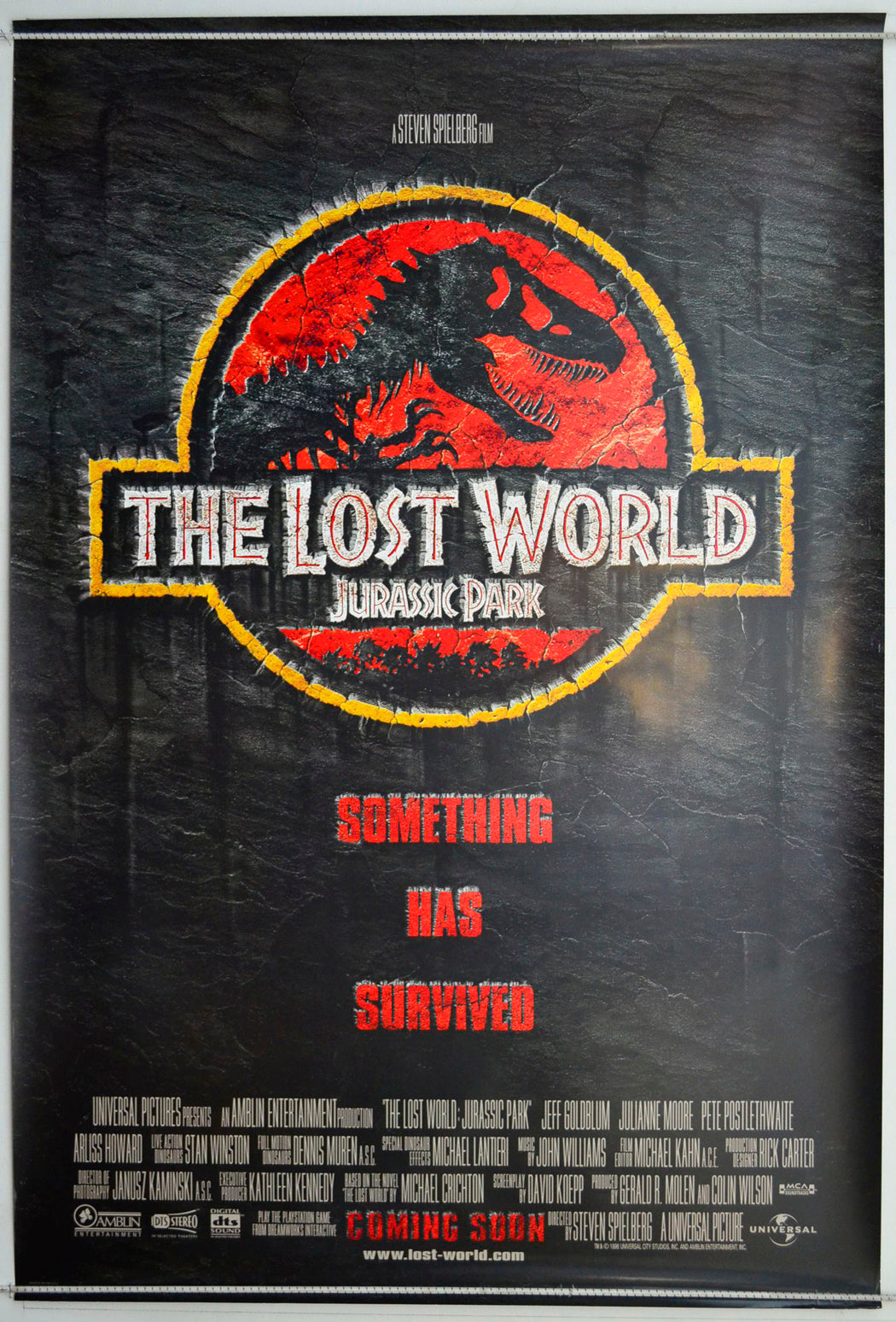 Jurassic Park II : The Lost World  (Teaser / Advance Version)   Original One Sheet Poster - Movie Poster