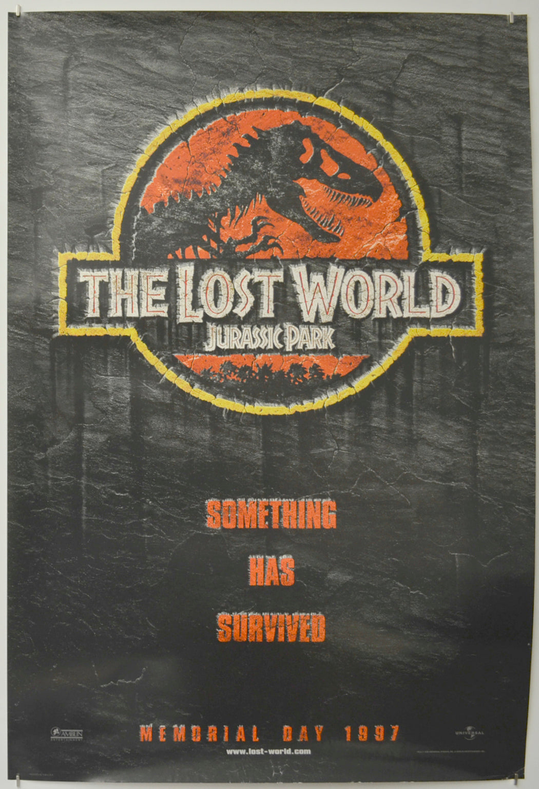 Jurassic Park II : The Lost World  (Teaser / Advance Version) Original One Sheet Poster - Film Poster - Movie Poster