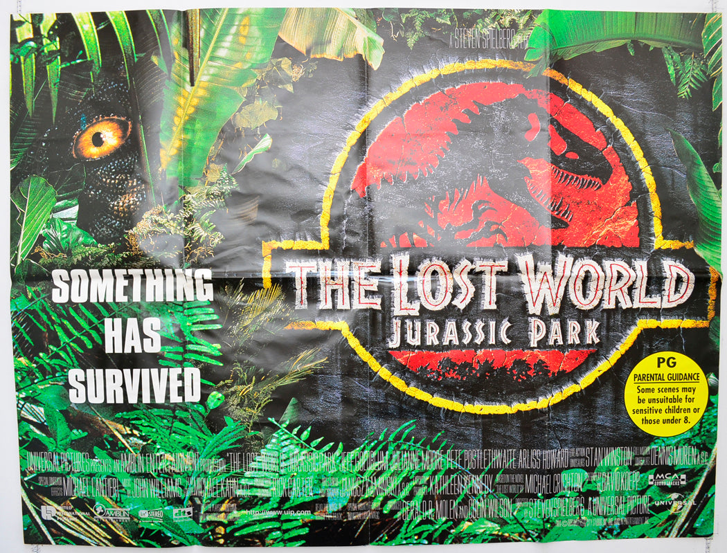 Jurassic Park II : The Lost World Original Quad Poster - Film Poster - Movie Poster  