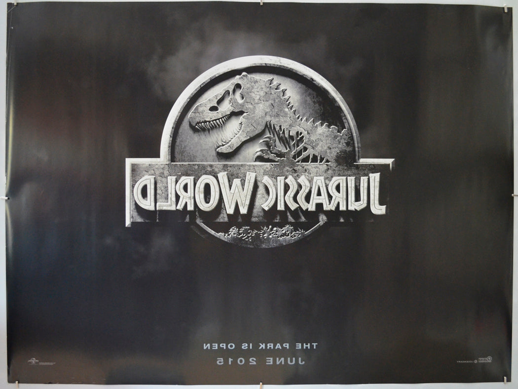 JURASSIC WORLD (Back) Cinema Quad Movie Poster 