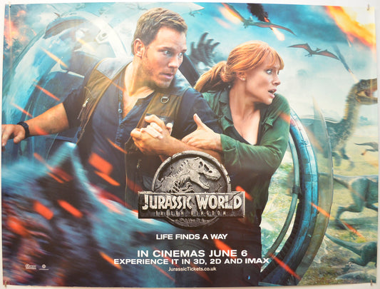 Jurassic World: Fallen Kingdom (Teaser / Advance Version)  Original Quad Poster - Film Poster - Movie Poster