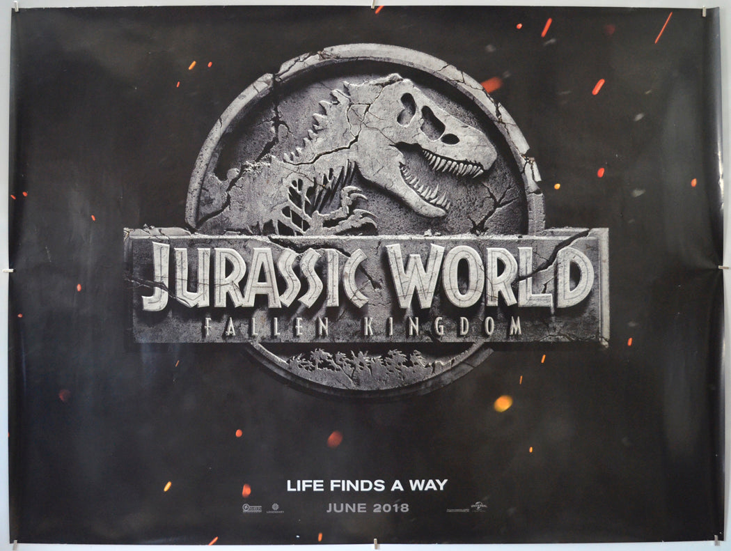 Jurassic World: Fallen Kingdom (Teaser / Advance Version)  - Original Quad Poster - Film Poster - Movie Poster