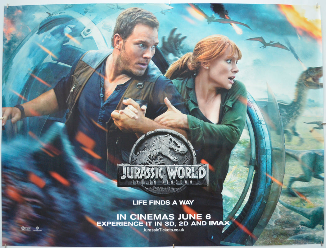 Jurassic World: Fallen Kingdom (Teaser / Advance Version 2)  - Original Quad Poster - Film Poster - Movie Poster