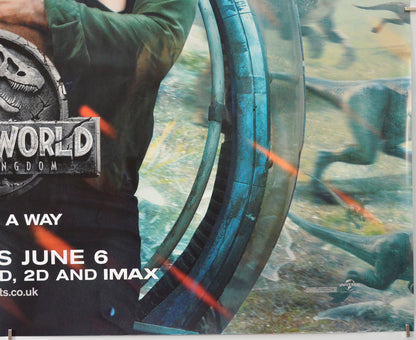 JURASSIC WORLD: FALLEN KINGDOM (Bottom Right) Cinema Quad Movie Poster 