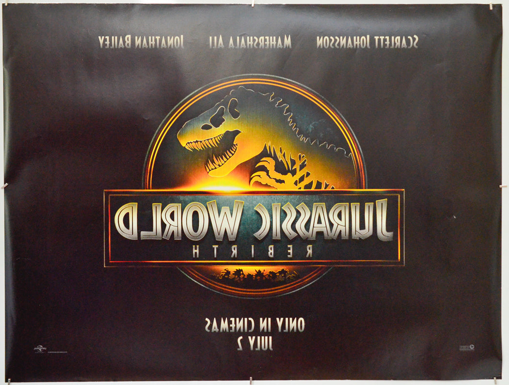 Jurassic World: Rebirth (Back) Cinema Quad Movie Poster 