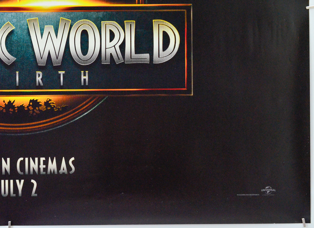 Jurassic World: Rebirth (Bottom Right) Cinema Quad Movie Poster 