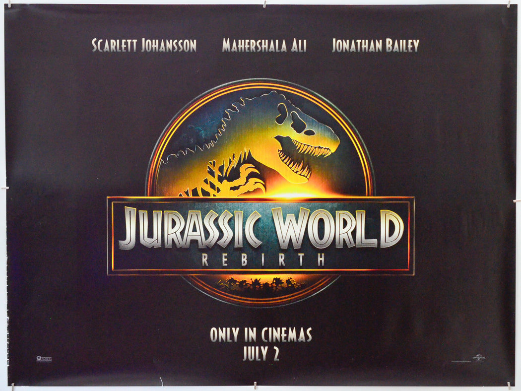 Jurassic World: Rebirth - Original Quad Poster - Film Poster - Movie Poster