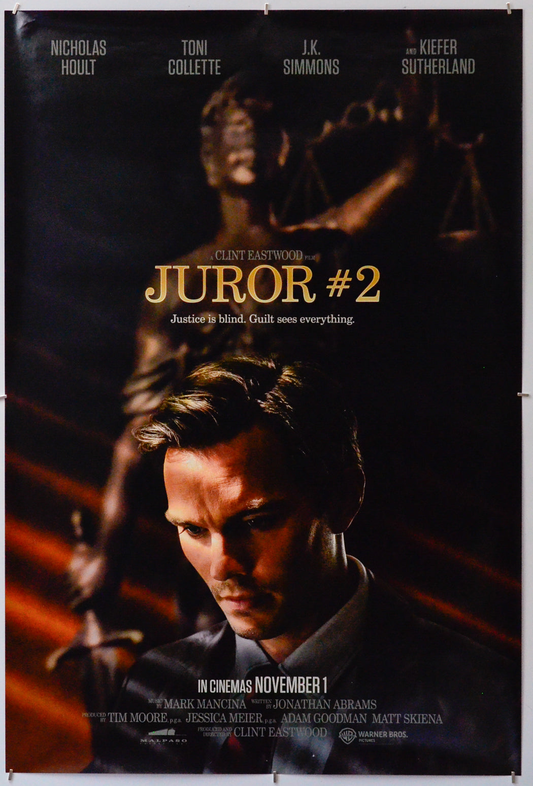 Juror #2 - Original One Sheet Poster - Film Poster - Movie Poster 