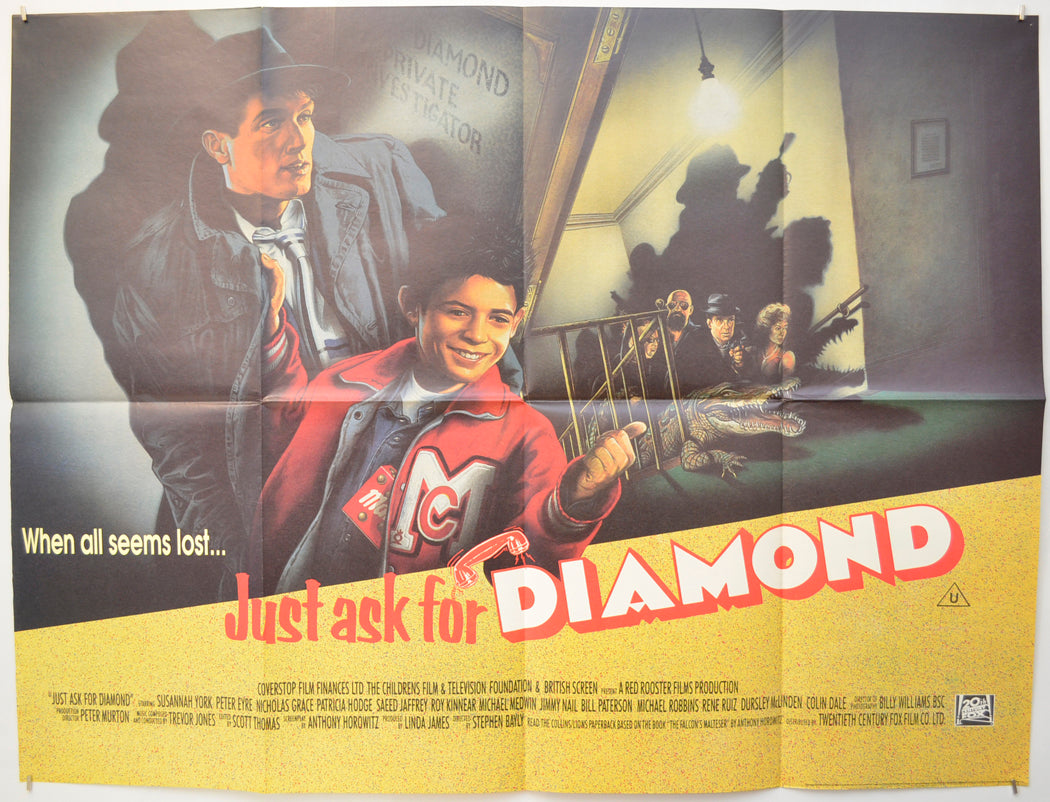 Just Ask For Diamond  (a.k.a. Diamond's Edge) Original Quad Poster - Film Poster - Movie Poster  