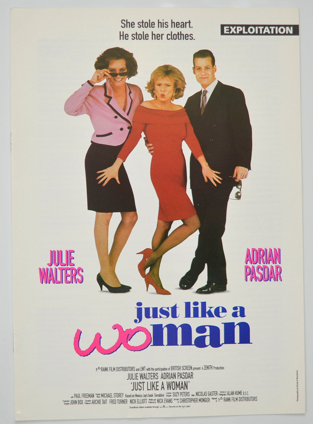 Just Like A Woman Original 8 Page Cinema Exhibitors Campaign Pressbook (UK)