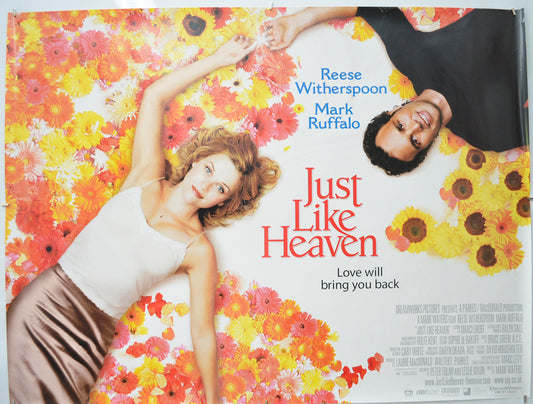 Just Like Heaven Original Quad Poster - Film Poster - Movie Poster  