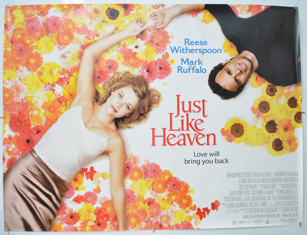 Just Like Heaven Original Quad Poster - Film Poster - Movie Poster  