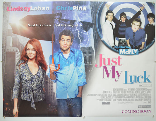 Just My Luck Original Quad Poster - Film Poster - Movie Poster