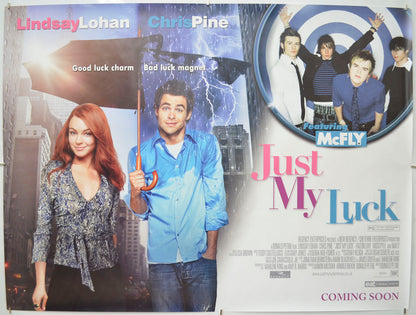 Just My Luck Original Quad Poster - Film Poster - Movie Poster