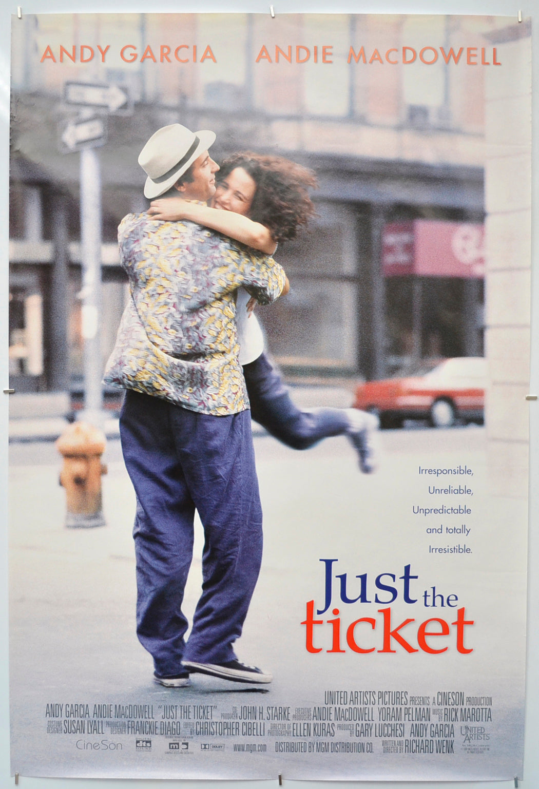 Just The Ticket - Original One Sheet Poster - Film Poster - Movie Poster