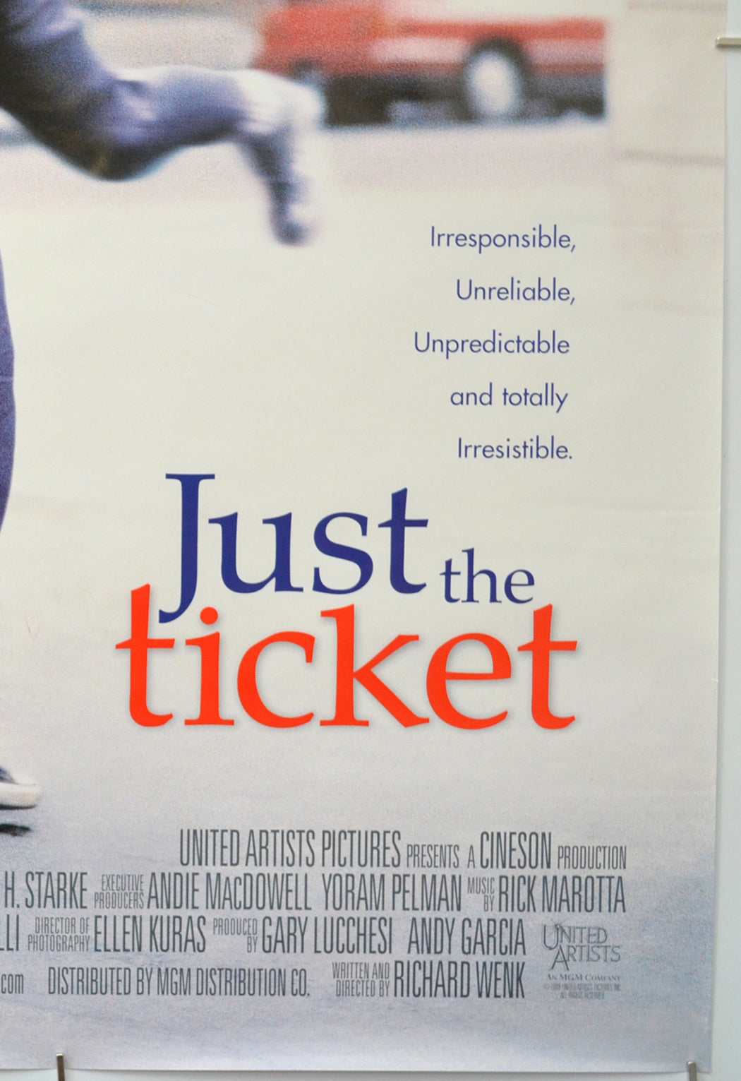 JUST THE TICKET (Bottom Right) Cinema One Sheet Movie Poster 