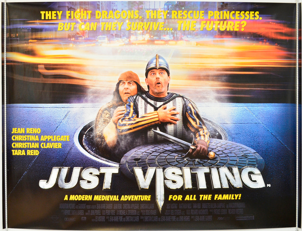 Just Visiting  Original British Quad Poster - Film Poster - Movie Poster 