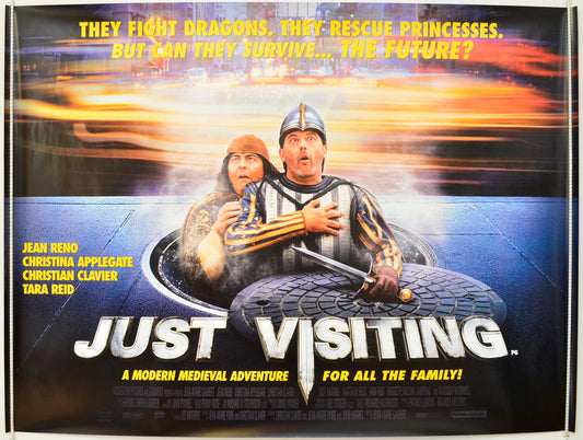 Just Visiting  Original British Quad Poster - Film Poster - Movie Poster 