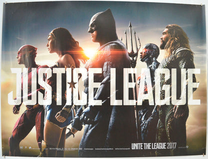 Justice League (Teaser / Advance Version) Original Quad Poster - Film Poster - Movie Poster