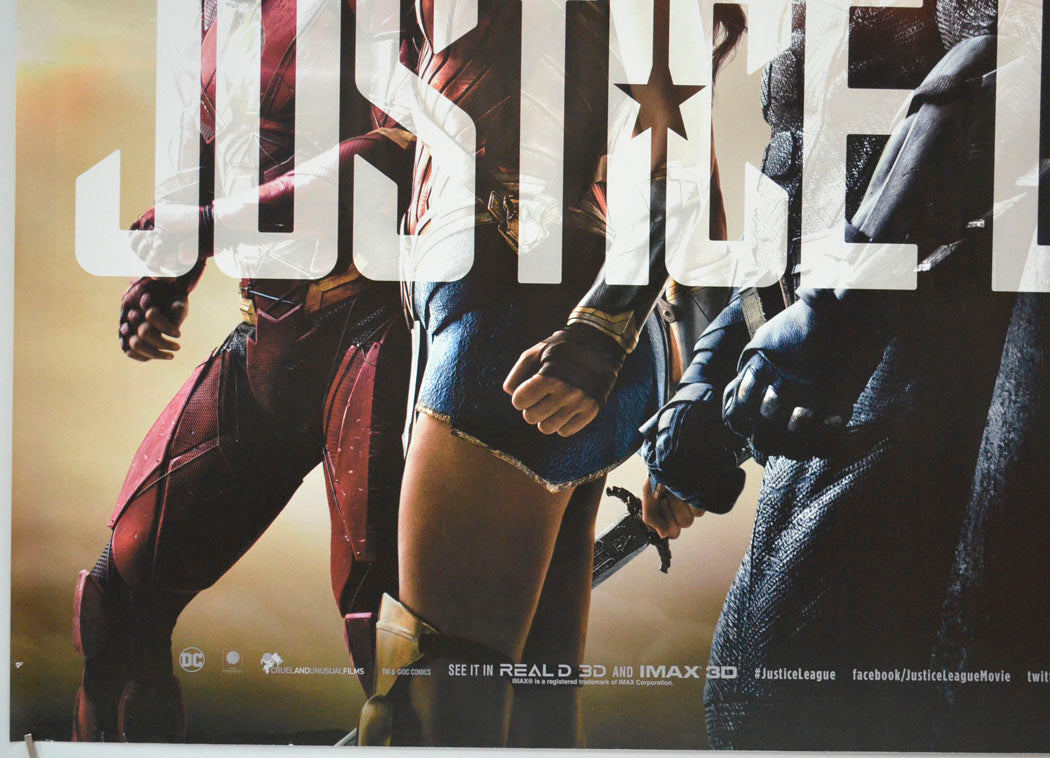 JUSTICE LEAGUE (Bottom Left) Cinema Quad Movie Poster 