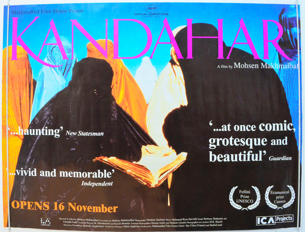 Kandahar  (a.k.a. Safar e Ghandehar)   Original British Quad Poster - Film Poster - Movie Poster 