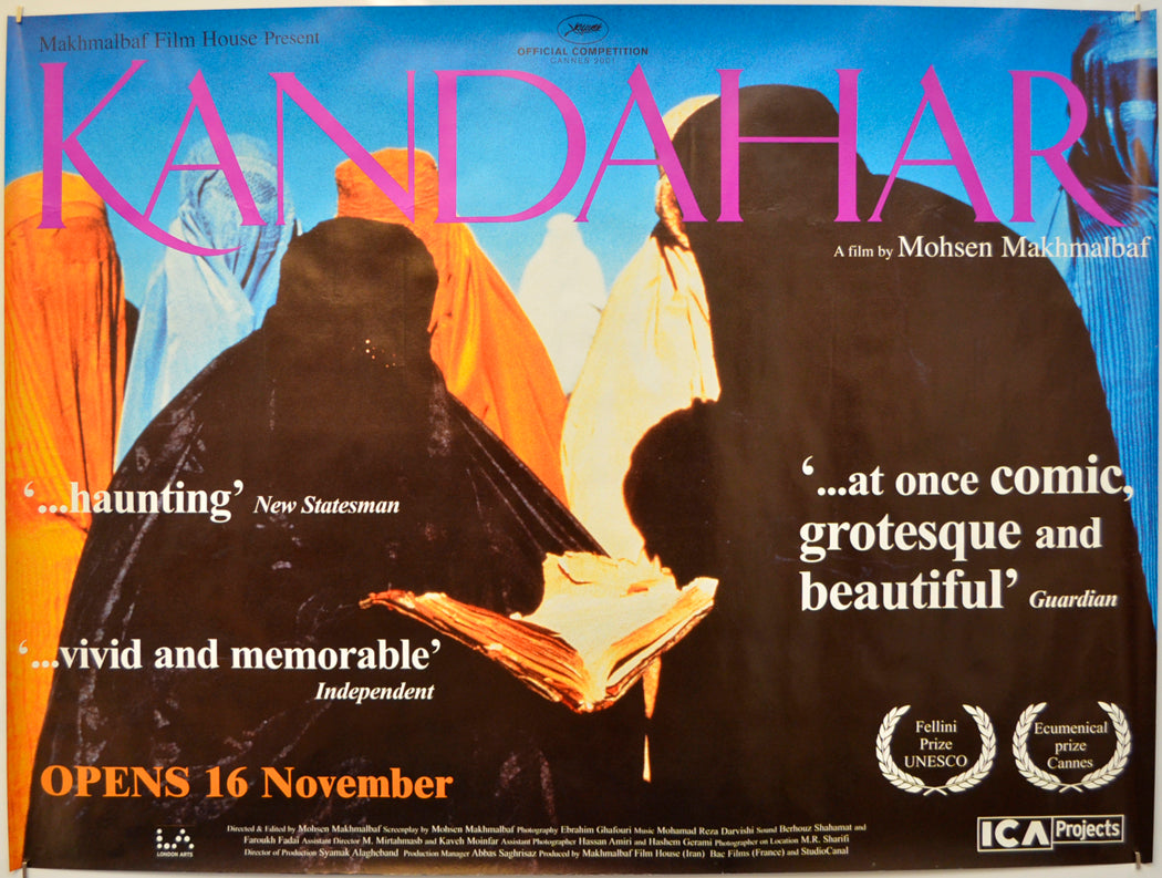 Kandahar  (a.k.a. Safar e Ghandehar) Original Quad Poster - Film Poster - Movie Poster